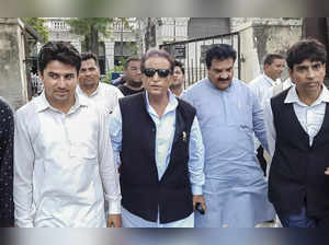 Rampur: Samajwadi Party leader Azam Khan arrives to appear in a court in Rampur....