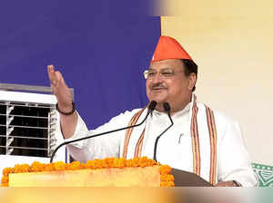 Mehsana, Oct 12 (ANI): Bharatiya Janata Party (BJP) National President JP Nadda ...