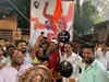 Watch: Supporters of CM Eknath Shinde rejoice after ECI allots 'Sword & Shield' as poll symbol