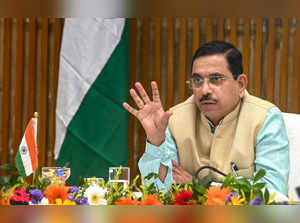 Kolkata: Union Parliamentary Affairs, Coal and Mines Minister Pralhad Joshi spea...