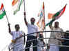 Rahul Gandhi, Siddaramaiah and DK Shivakumar climb a water tank to wave National Flag, watch video