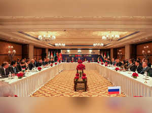 New Delhi: Representatives of member countries of the Shanghai Cooperation Organ...