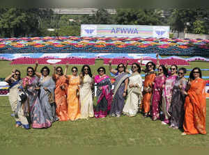 New Delhi: Air Force Wives Welfare Association (AFWWA) President Neeta Chaudhari...