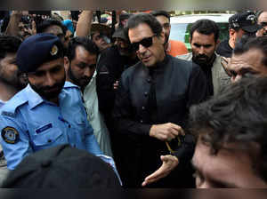 Pakistan's former Prime Minister Imran Khan appears at a court, in Islamabad