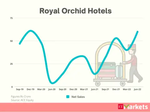 ​Royal Orchid Hotels | Stock Price Return in 2022 so far: 245%​