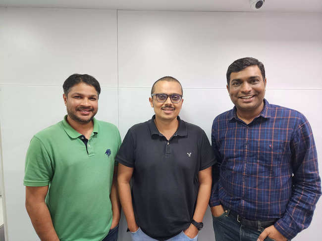 L-R Nikhil Vaidya (CTO), Hemir Doshi (co-founder & CEO), Abhishek Saraf (co-founder & COO)