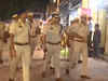 Delhi Police conducts flag march in Sarojini Nagar market ahead of Diwali