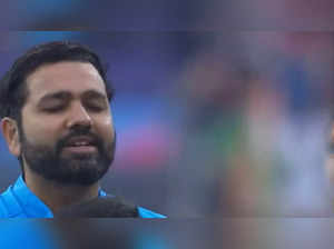 Rohit Sharma Ki Xx Video - Rohit Sharma News: Rohit Sharma tears up during national anthem before T20  World Cup India vs Pakistan match - The Economic Times