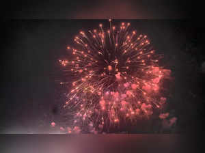 Ayodhya_ Fireworks during Deepotsav celebrations, on the eve of the Diwali festi...