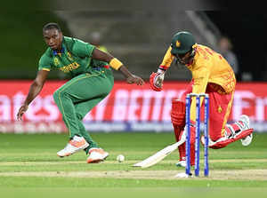 T20 World Cup: Rain has the final say as South Africa, Zimbabwe share points at Hobart (ld)