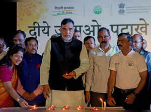 New Delhi, Oct 21 (ANI): Delhi Environment Minister Gopal Rai attends "Diye Jala...