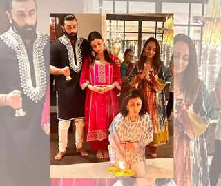 Alia Bhatt & Ranbir Kapoor's first Diwali as a married couple was all about family