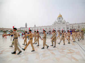 Amritsar: National Cadet Corps (NCC) cadets take part in a march to mark the 125...