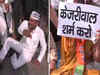 Delhi BJP stages massive protest against CM Kejriwal ahead of his visit to Ghazipur landfill site