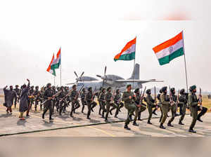 Srinagar: Enactment of air landed operations of the Indian Army which ensured vi...