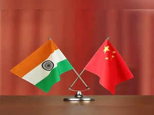 India-China flag.