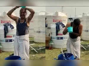 DJB Director takes bath in Yamuna water amid BJP's toxic chemical claim.