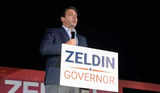 Florida Governor Ron DeSantis criticises New York democrats at Lee Zeldin’s rally