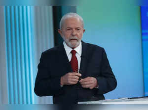 Brazil's former President Luiz Inacio Lula da Silva, who is running for reelecti...