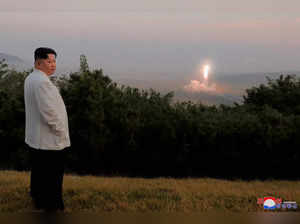 FILE PHOTO: FILE PHOTO: North Korea's leader Kim Jong Un oversees a missile launch at an undisclosed location in North Korea
