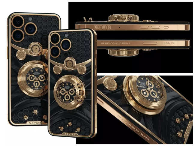 iPhone 14 Pro Max Rolex: iPhone for Rs 1.1 cr! This custom-made Apple 14 Pro Max phone comes with a Rolex covered in diamonds - The Times