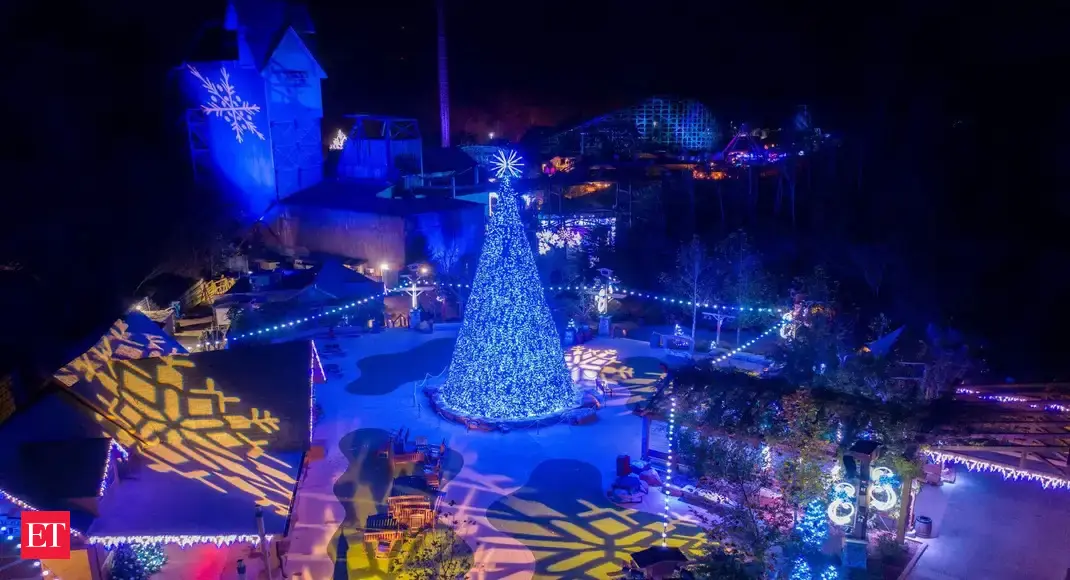 Dollywood park Christmas Dollywood theme park all set for Christmas