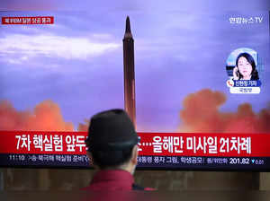 FILE PHOTO: North Korea fires missile over Japan