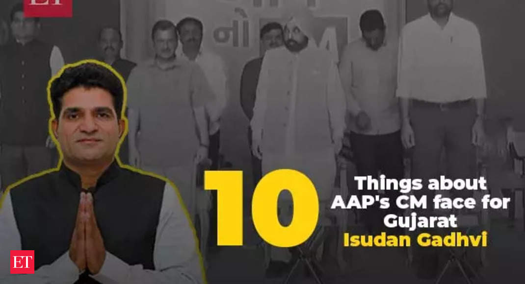 gadhvi: Who is Isudan Gadhvi? 10 things to know about AAP's Gujarat CM candidate - The Economic Times Video