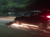 Sparks fly as car drags bike for 1 km in Ghaziabad: Viral video