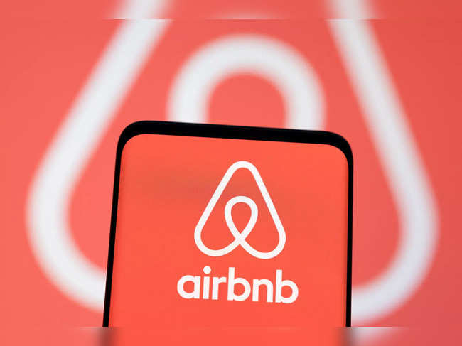 FILE PHOTO: Illustration shows Airbnb logo
