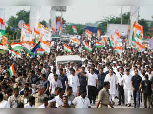 Rahul Gandhi-led Bharat Jodo Yatra resumes on its 50th day from Telangana after 4-day break