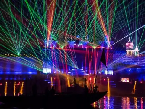 ​Lazer show and eco-friendly fireworks