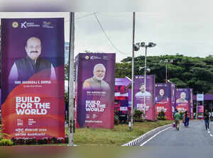 Bengaluru: Billboards of Prime Minister Narendra Modi, Karnataka Chief Minister ...