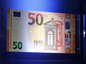 FILE PHOTO: The European Central Bank (ECB) presents the new 50 euro note at the bank's headquarters in Frankfurt