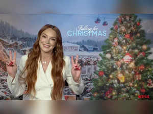 Lindsay Lohan talks about Netflix film 'Falling for Christmas' and her desire to work with Marvel