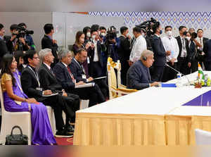 Phnom Penh: Vice President Jagdeep Dhankhar speaks during the 19th ASEAN-India S...
