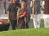 Watch: Sonia Gandhi pays floral tributes to Jawaharlal Nehru on 133rd birth anniversary