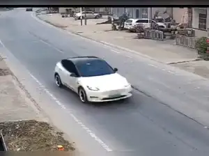 Tesla Crash: Tesla car crash in China caught on camera, automaker warns ...