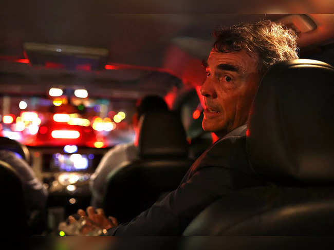 U.S. venture capitalist Tim Draper speaks to Reuters on his way to visit the National Space Organization in Taipei