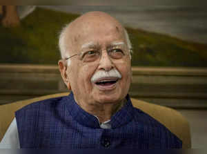 New Delhi: Senior BJP leader LK Advani during his 95th birthday celebrations at ...