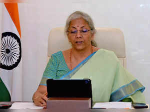 New Delhi, Oct 26 (ANI): Union Finance Minister Nirmala Sitharaman attends the 7...