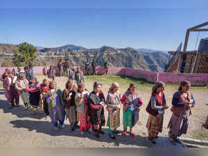 Himachal Pradesh elections: Moderate polling in hill state as voters brave cold to elect new government