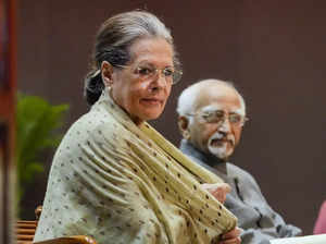 New Delhi: Congress leader Sonia Gandhi during presentation of the Indira Gandhi...