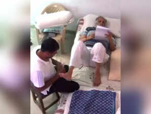 Video: Jailed Delhi minister Satyendar Jain having massage at Tihar; Manish Sisodia says BJP making fun of Jain's illness