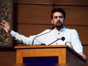 New Delhi: Union Sports Minister Anurag Thakur addresses during the MoU signing ceremony between National Sports Development Fund (NSDF) and NTPC, in New Delhi on Wednesday, Sept. 14, 2022. (Photo: Qamar Sibtain/IANS)