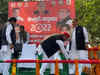 Mainpuri by-elections: Akhilesh touches feet of Shivpal Yadav while campaigning