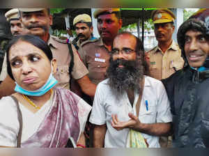 Vellore: Nalini Sriharan and V. Sriharan alias Murugan, convicts in the Rajiv Ga...