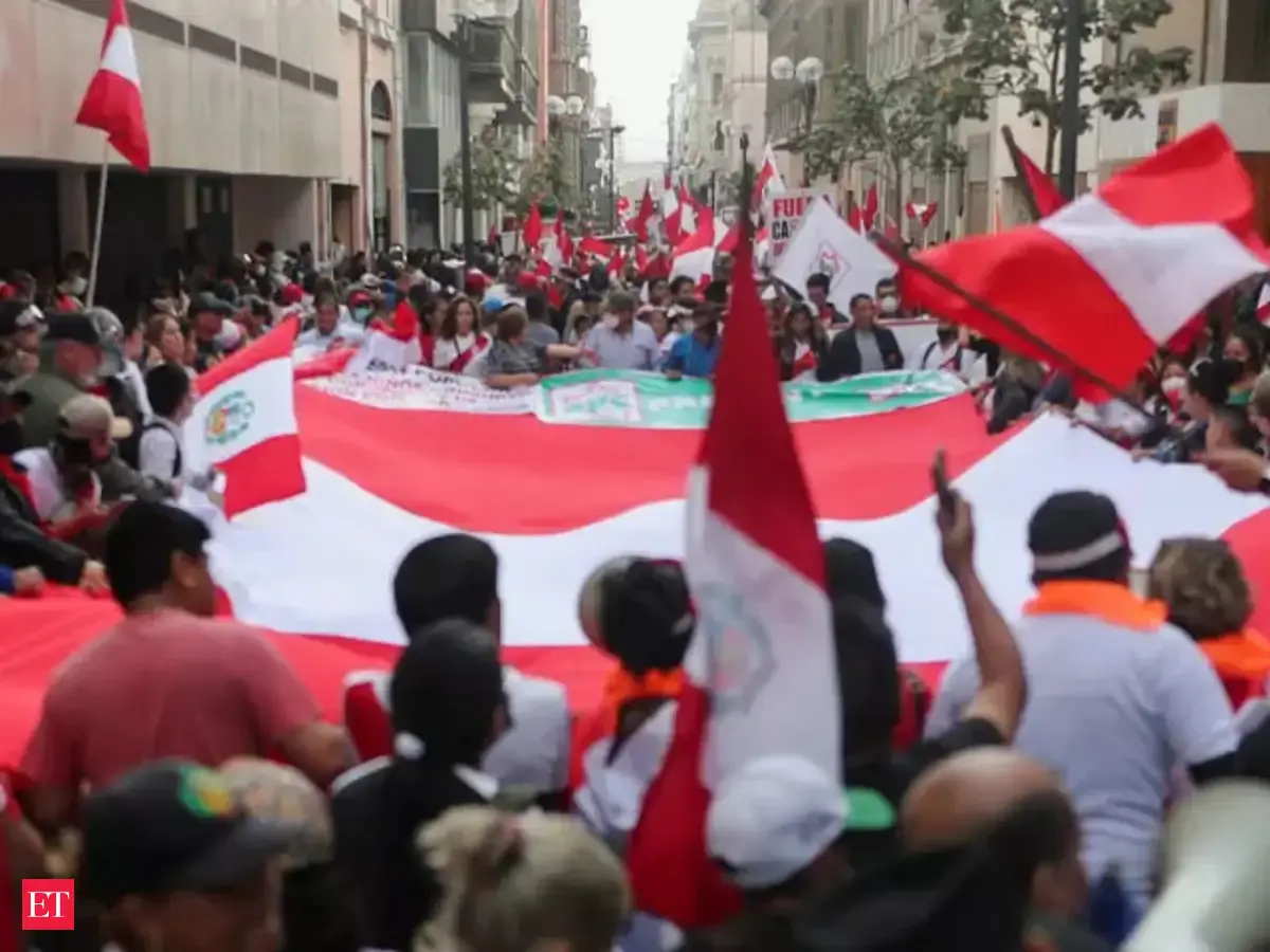 Peru: Protest in Peruvian capital Lima against President Castillo - The ...