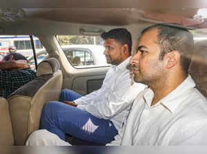 New Delhi: Businessman Abhishek Boinpally and AAP leader & businessman Vijay Nai...