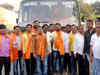 Belagavi border row: Pro-Maharashtra groups protest, vandalise Karnataka transport buses in Pune